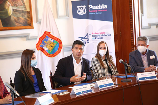 Eduardo Rivera impulsa estrategias de conservación del centro histórico