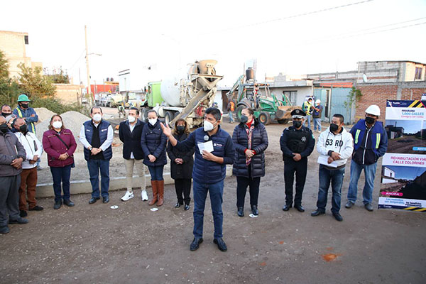 Eduardo Rivera avanza en la construcción de más calles, ahora al sur de la ciudad