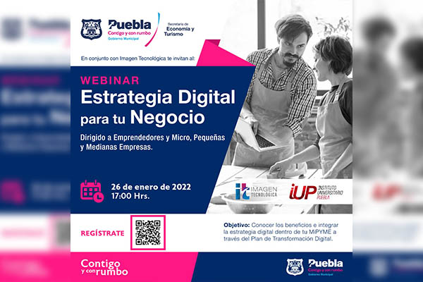 Invitan al webinar “Estrategia Digital para tu Negocio”