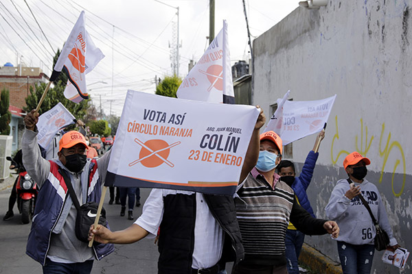 Elecciones en juntas auxiliares, ejemplo de simulación política