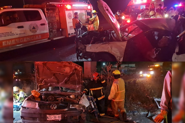 Brutal choque deja un muerto y un herido sobre la autopista