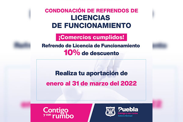 Aprovecha últimos días de condonación en licencias de funcionamiento