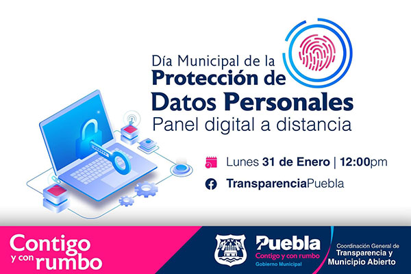 Transparencia Municipal invita al panel digital sobre protección de datos personales