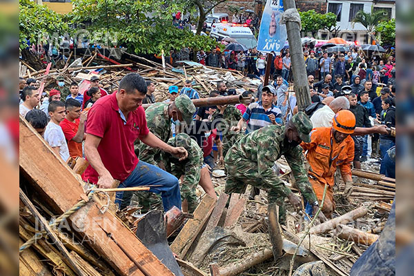 Ya son 16 los muertos por alud en Colombia
