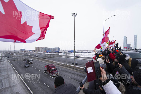 Manifestaciones en Canadá, impulsadas por estadounidenses y más extranjeros: Trudeau