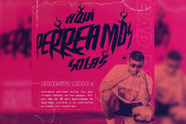 Lanzan invitación a Bad Bunny para presentarse en evento “solo para mujeres”