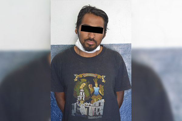Detenido sujeto por robo de tapa de registro pluvial