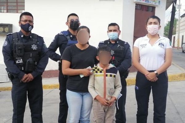 La SSC ubica ileso a menor desaparecido y lo reúne con su familia