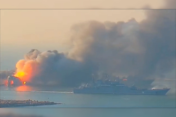 Ucrania destruye “Orsk”, un buque del ejército ruso