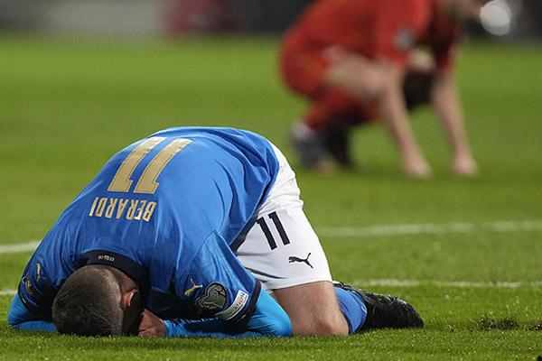 Italia no va a Qatar 2022: Macedonia del Norte supera a la Azzurra en repechaje