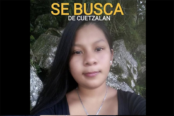 Localizan sin vida a joven desaparecida en Cuetzalan