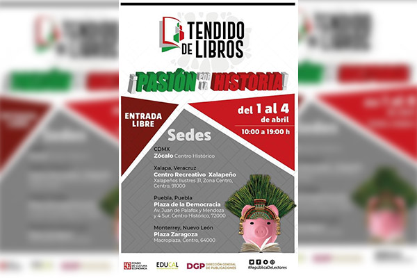 FCE anuncia tendido de libros “Pasión por la historia”