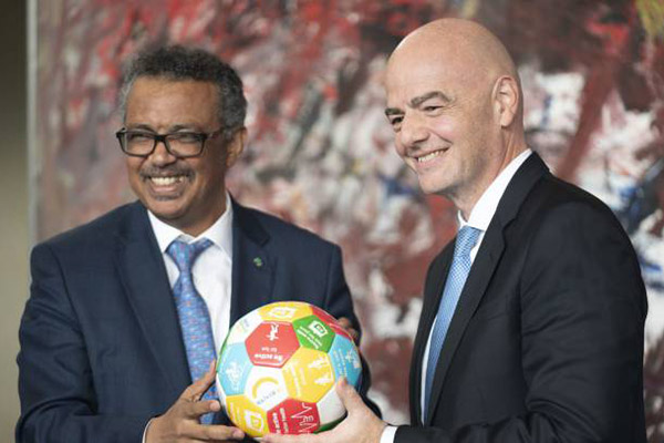 OMS y FIFA acuerdan medidas para promover una mejor salud en el Mundial 2022