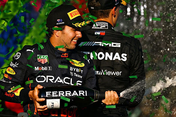 Primer podio de la temporada para "Checo" Pérez; logra segunda posición en GP de Australia