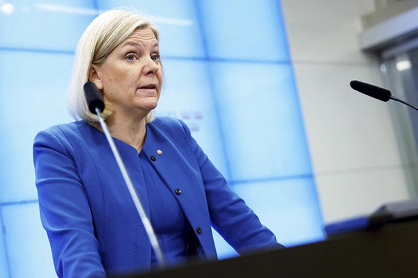 Primera ministra sueca solicitará el ingreso en la OTAN en junio