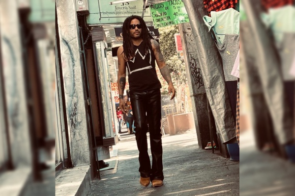 Lenny Kravitz se pasea por la Ciudad de México y las redes estallan
