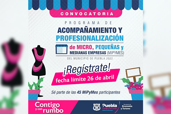 Emite Ayuntamiento de Puebla convocatoria para MIPYMES