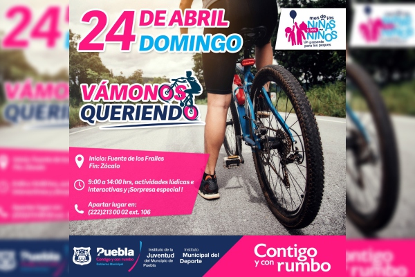 El Ayuntamiento de Puebla invita a vivir la edición especial infantil de “El Gran Paseo”