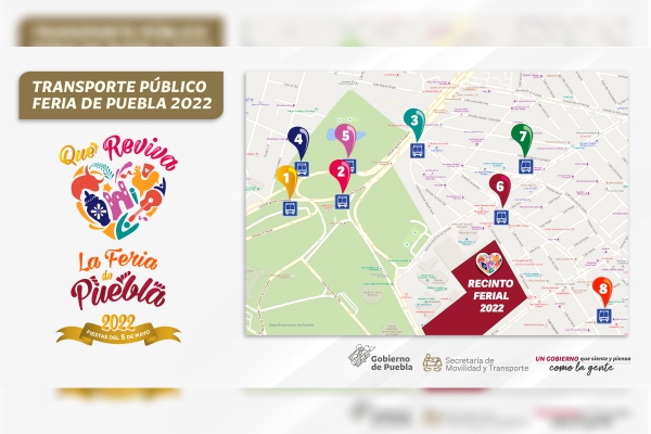 Habrá transporte verificado y con horario extendido durante la Feria de Puebla 2022
