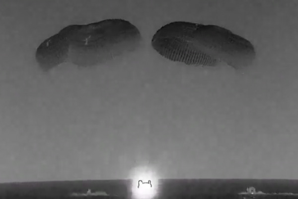 Cuatro astronautas amarizan en el Golfo de México a bordo de la nave Crew Dragon de SpaceX