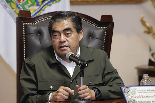 Anuncia Barbosa llegada a Puebla de 200 elementos de Fuerza de Tarea Conjunta “México”