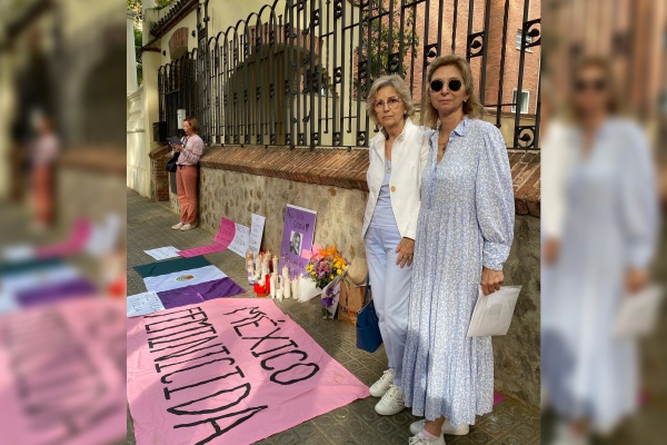Protestan en Barcelona por el feminicidio de Cecilia Monzón