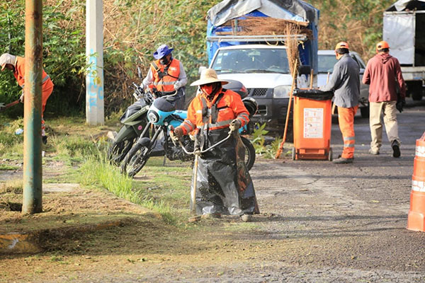 Lleva Ayuntamiento de Puebla Jornada Integral de Vialidades a La Margarita