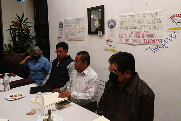 Concesionarios de Yehualtepec acusan que nueva ruta busca invadir su derrotero