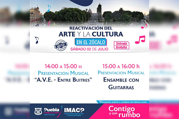 El arte y la cultura siguen presentes en el centro histórico de la ciudad de Puebla