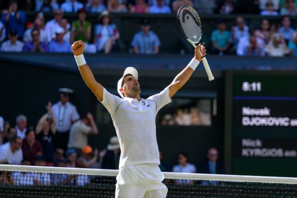 Djokovic vence a Nick Kyrgios en Wimbledon y gana su 21 Grand Slam