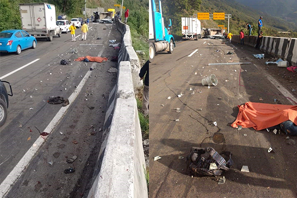 Fatal accidente en la Puebla-Orizaba deja 4 víctimas mortales
