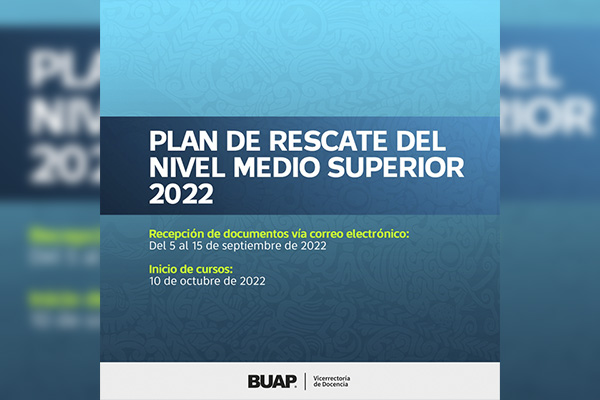 BUAP ofrece alternativa a jóvenes con estudios truncos para concluir su educación