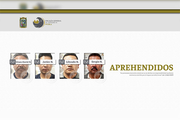 Aprehenden a “el Aguacate”, “el Pinocho, “Mazinger” y “el Trujeque”; no es una banda, sino custodios