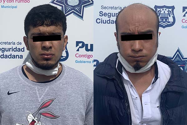 Dos maleantes detenidos tras robo a pasajero de la Ruta Amozoc