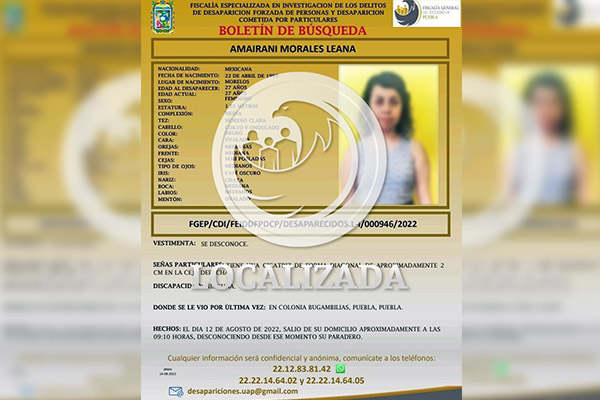 Localizan a mujer “desaparecida”; familia sabía que se fue por voluntad propia