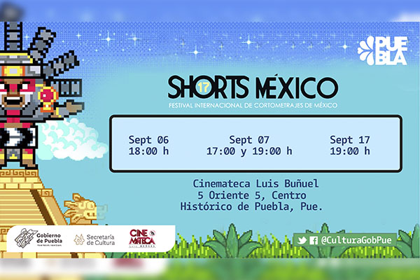 Puebla será parte del Festival Internacional de Cortometrajes “Shorts México”