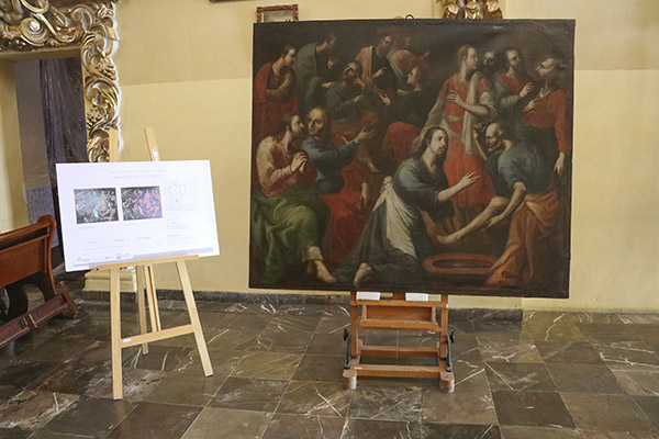 Restaura Cultura piezas del siglo XVIII del templo de San Francisco Acatepec