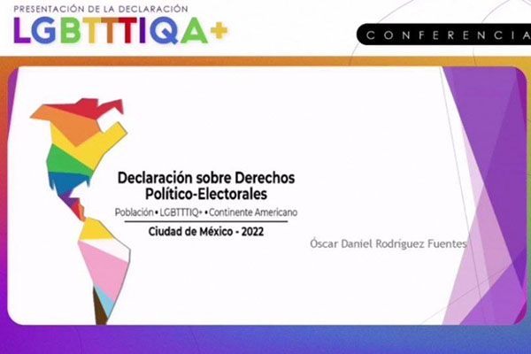Impulsan Declaración LGBTTTIQA+ para reconocer derechos político-electorales