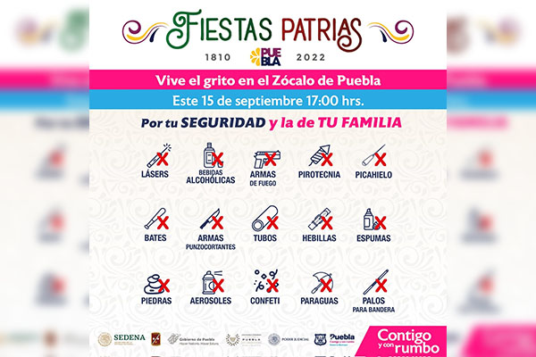 Ayuntamiento exhorta a tomar medidas preventivas durante festejos patrios