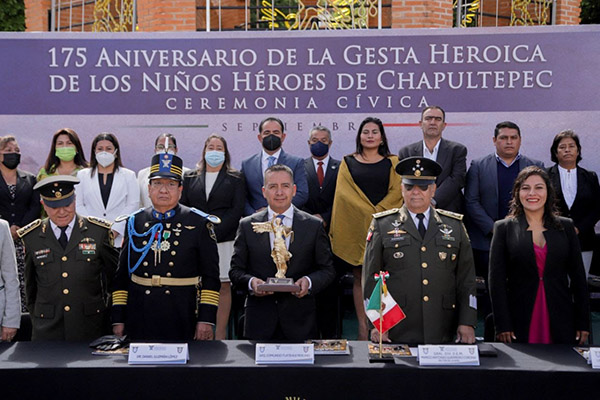 Encabeza Tlatehui Ceremonia del 175 aniversario de la Gesta Heroica de los Niños Héroes