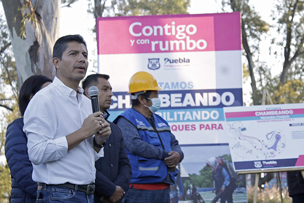 Anuncia Eduardo Rivera rehabilitación del Parque Cerro de Amalucan