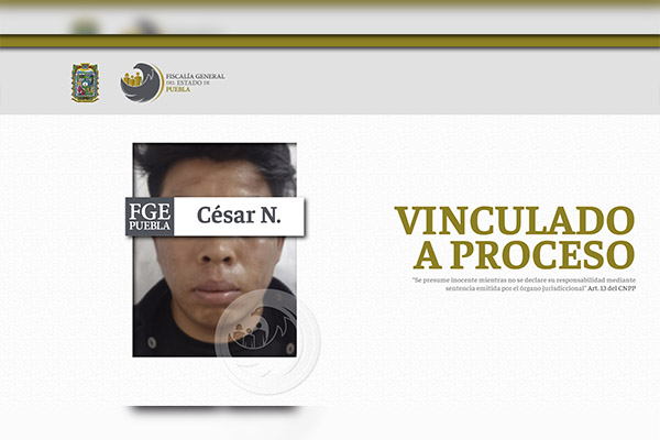Sujeto es vinculado a proceso por feminicidio de su pareja