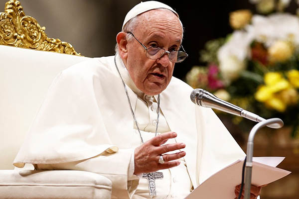 Una guerra nunca es justa ni es una respuesta eficaz: papa Francisco