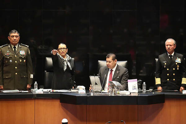 “Este gobierno no espía a nadie”, asegura Rosa Icela Rodríguez ante el Senado