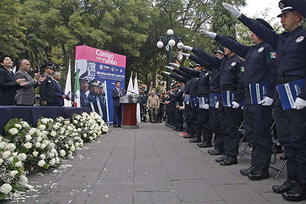 Se gradúan 108 nuevos policías para Puebla capital