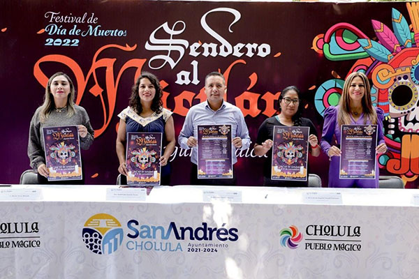 Presenta San Andrés Cholula segunda edición del Festival Sendero al Mictlán