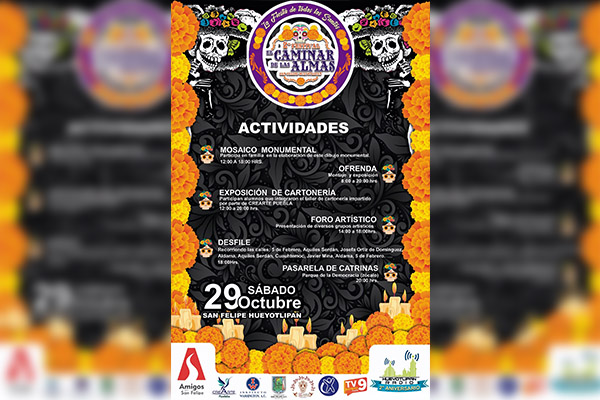Anuncian segunda edición del Festival de las Almas en San Felipe Hueyolipan