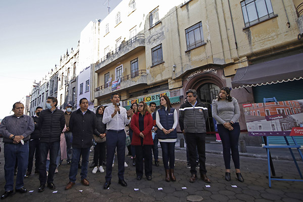 Inicia Ayuntamiento de Puebla restauración de fachadas en el centro histórico