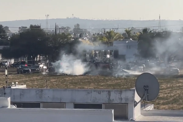 Cae helicóptero de SSP en Aguascalientes; al menos tres muertos
