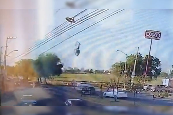 Testigos afirman que hubo disparos contra helicóptero de la SSP previo a su caída
